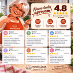 Panela da Vovó Lúcia – Antiaderente Premium, Não Gruda e Fácil de Lavar - Vovó Lúcia