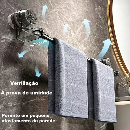 ToalhaFlex – Toalheiro Retrátil com Ventosa Sem Furar a Parede - Entrega Grátis - Vovó Lúcia