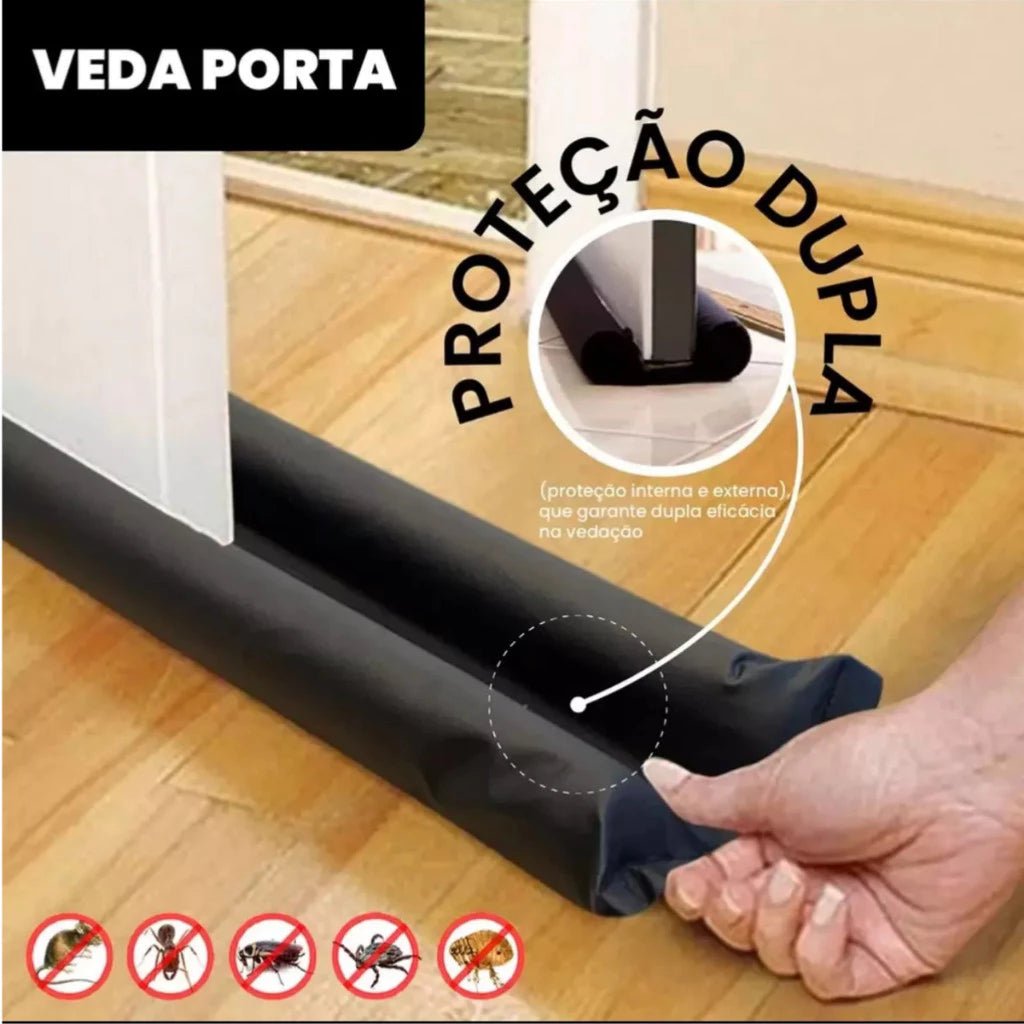 Veda Porta Impermeável Ajustável 80cm/90cm Bloqueia Insetos, Poeira e Sujeira em Segundos comprar Veda Porta Impermeável Ajustável 80cm/90cm Bloqueia Insetos, Poeira e Sujeira em Segundos original Vovó Lúcia